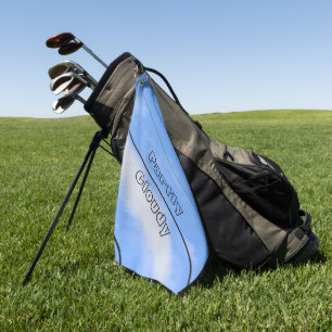 Teilweise Cloudy Sky Blue individuell anpassbar Golfhandtuch