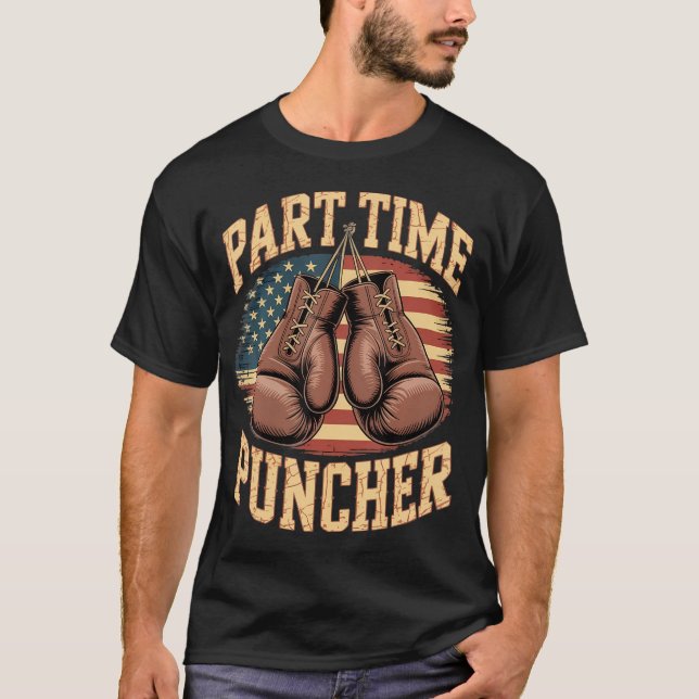 Teilzeit-Boxhandschuhe für T-Shirt (Vorderseite)