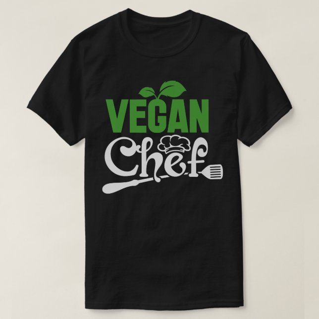 Teilzeit Koch Vollzeit Vegane Kochzeit Lern T-Shirt (Design vorne)