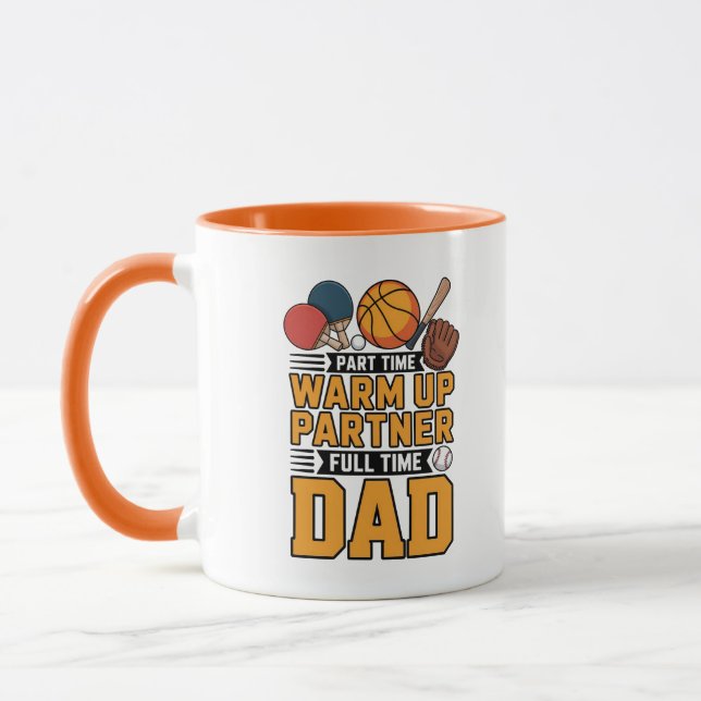 Teilzeit-Warm-up-Partner Vollzeit-Vater Tasse (Links)