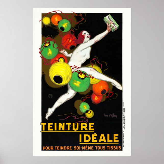 Teinture Idéale France Vintage Poster 1928 (Vorne)
