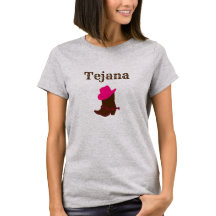 Tejana Shirt-Rosahut mit Stiefeln