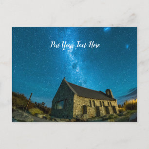 Tekapo-See Milchstraßengalaxie Neuseeland Postkarte