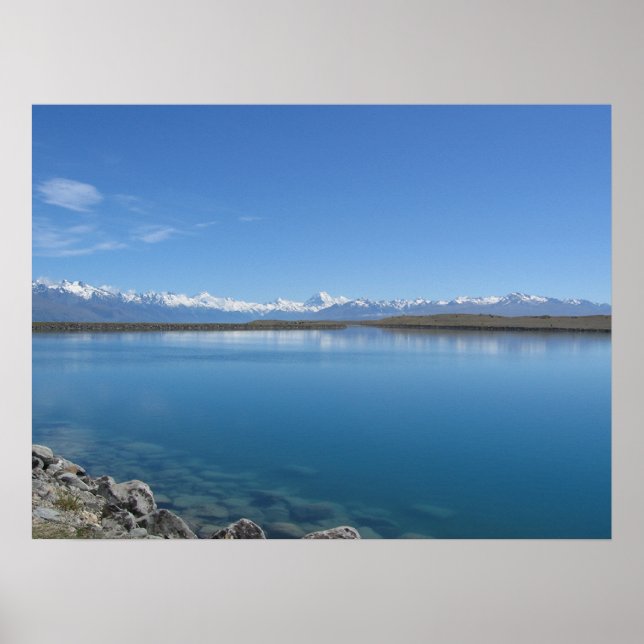 Tekapo-See, Neuseeland Poster (Vorne)