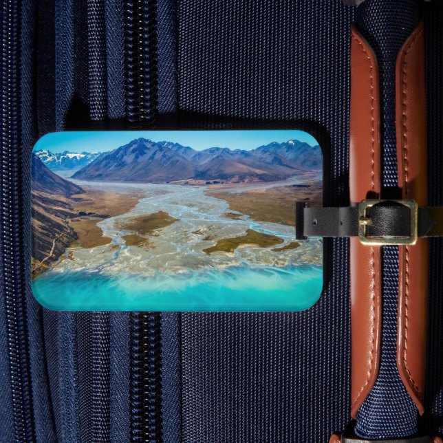 Tekapo-See und Südalpen, Neuseeland Gepäckanhänger (Vorderseite Insitu 4)
