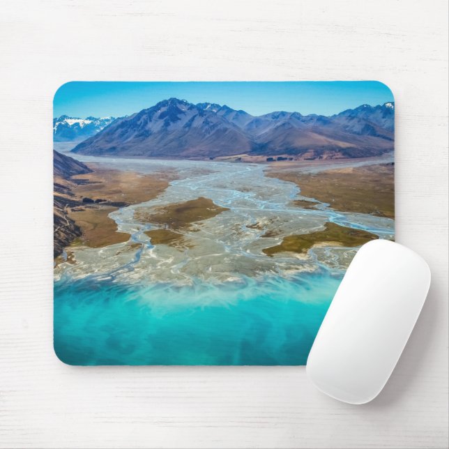 Tekapo-See und Südalpen, Neuseeland Mousepad (Mit Mouse)