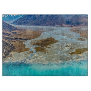 Tekapo-See und Südalpen, Neuseeland Schneidebrett