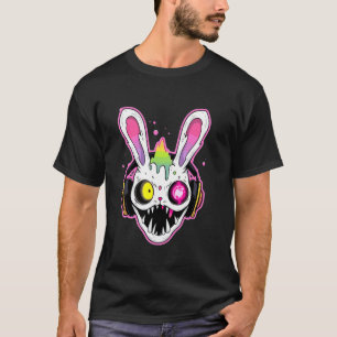 Tekk Drum und Bass DJ Rabbit Trippy EDM Rave T-Shirt