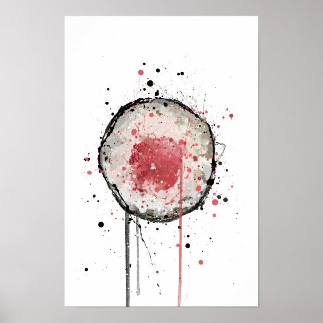Tekkamaki Thunfisch-Sushi-Rolle Poster (Vorne)
