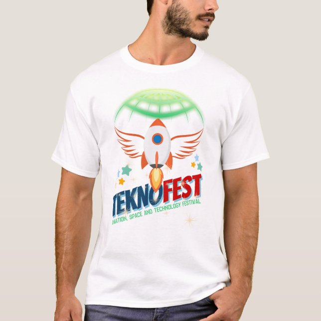 TEKNOFEST-Raketentwürfe - Luftfahrt und Technologi T-Shirt (Vorderseite)