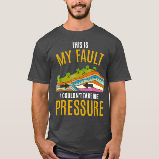 Tektonische Teller Modell Erdbeben Sorry T-Shirt