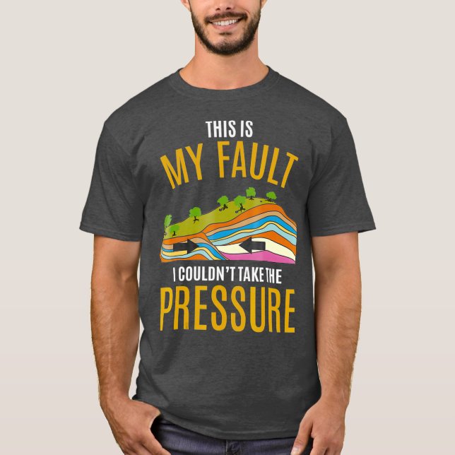 Tektonische Teller Modell Erdbeben Sorry T-Shirt (Vorderseite)