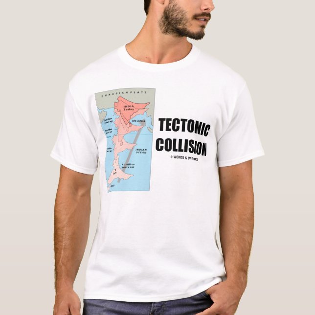 Tektonischer Zusammenstoß (Himalaja) T-Shirt (Vorderseite)