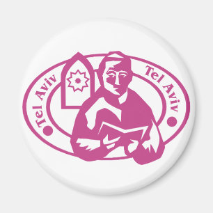 Tel Aviv Briefmarke Magnet