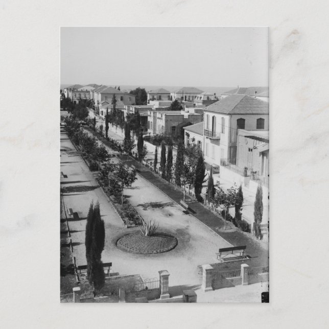 Tel Aviv in den frühen 1920er Jahren Postkarte (Vorderseite)