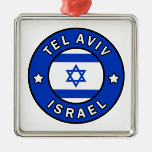 Tel Aviv Israel Ornament Aus Metall