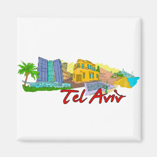 Tel Aviv - Israel.png Magnet
