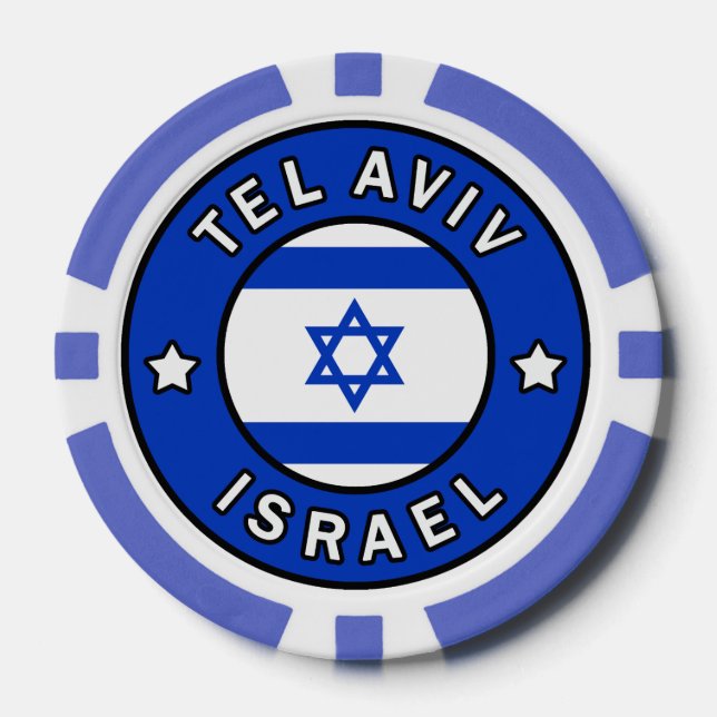 Tel Aviv Israel Pokerchips (Vorderseite)