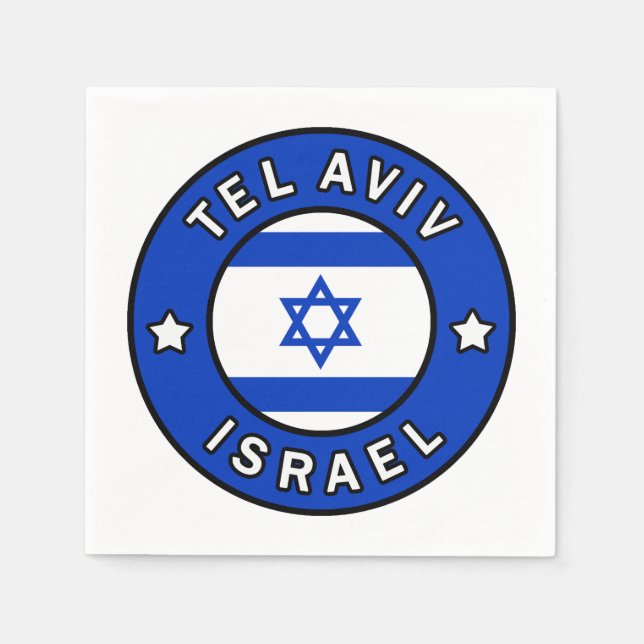 Tel Aviv Israel Serviette (Vorderseite)
