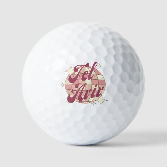 Tel Aviv Israel Zubehör Golfer Golfball (Vorderseite)