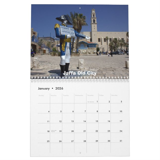 Tel Aviv-Kalender Kalender (Jan 2026)