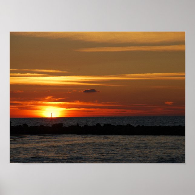 Tel Aviv Sunset Poster (Vorne)