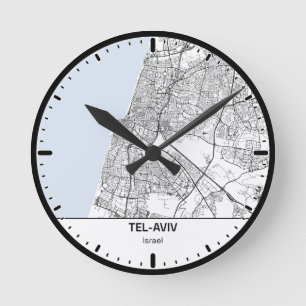 Tel-Aviv Uhr City Line Art