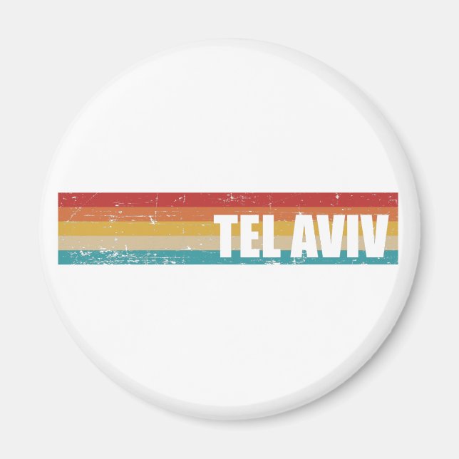 Tel Aviv Vintage Magnet (Vorne)