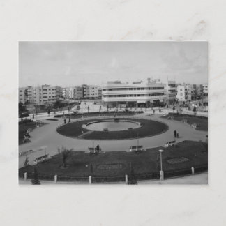 Tel Avivs Dizengoff Circle in den 1930er Jahren Postkarte