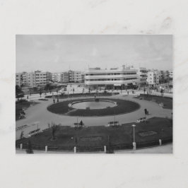 Tel Avivs Dizengoff Circle in den 1930er Jahren Postkarte