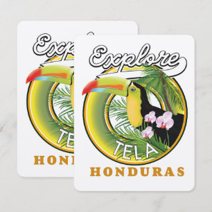 Tela Honduras Reise Logo erkunden