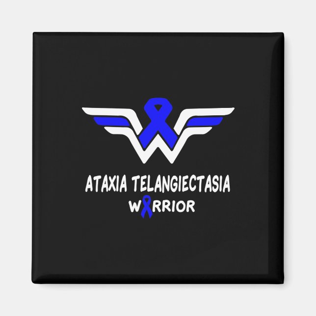 Telangiectasia Awareness Warrior Unterstützung Blu Magnet (Vorne)