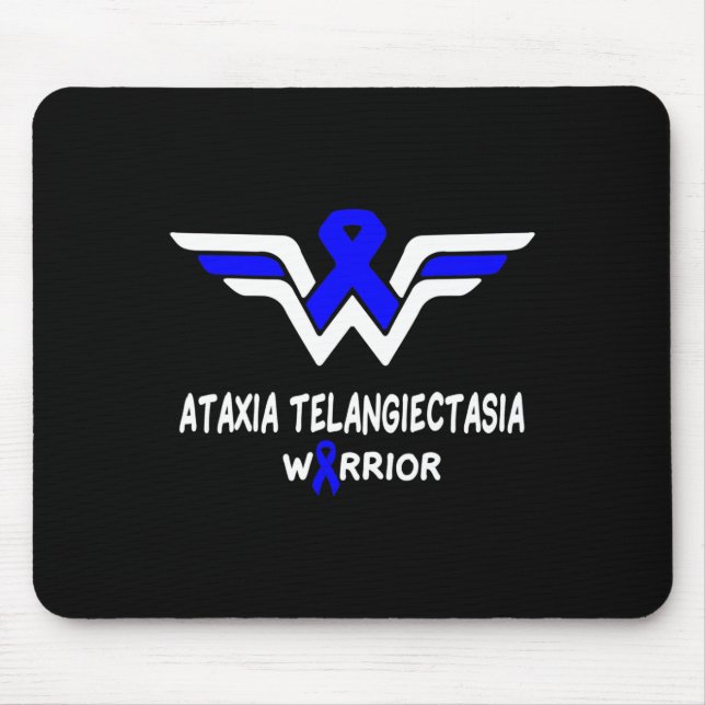 Telangiectasia Awareness Warrior Unterstützung Blu Mousepad (Vorne)