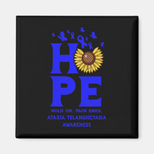 Telangiektasie Blue Hope Vintage Sonnenblume Bewus Magnet
