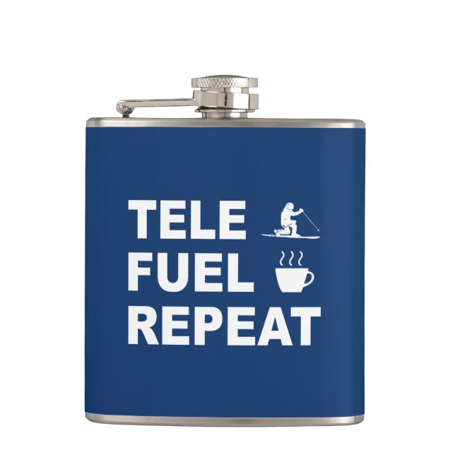 Tele Fuel Repeat Flachmann (Vorderseite)