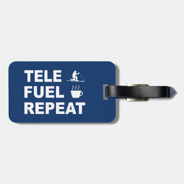 Tele Fuel Repeat Gepäckanhänger (Rückseite horizontal)
