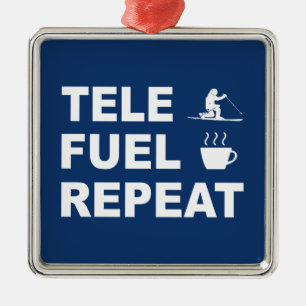 Tele Fuel Repeat Ornament Aus Metall