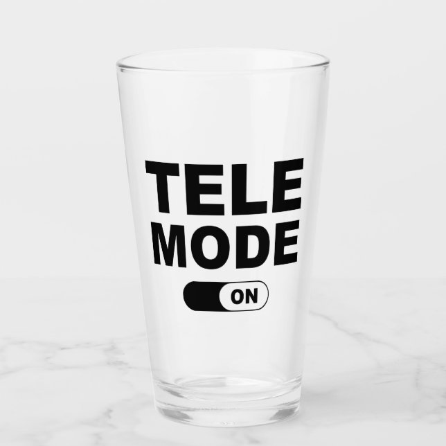Tele-Modus Ein Glas (Vorderseite)