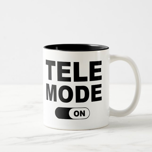 Tele-Modus Ein Zweifarbige Tasse (Rechts)