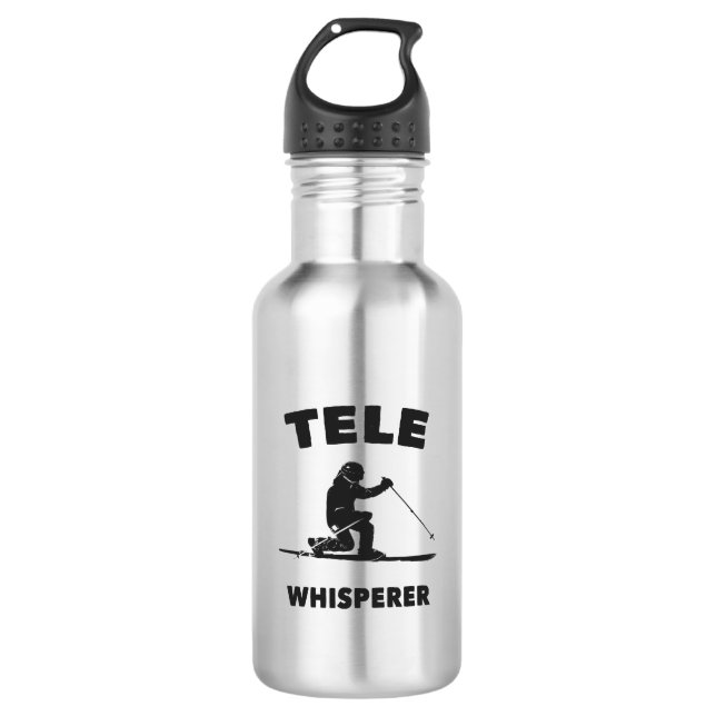 Tele Whisperer Edelstahlflasche (Vorderseite)