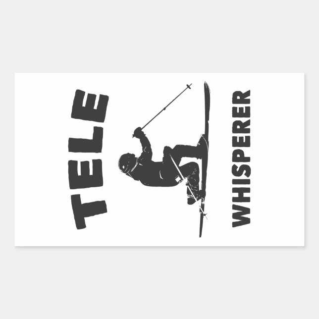 Tele Whisperer Rechteckiger Aufkleber (Vorderseite)