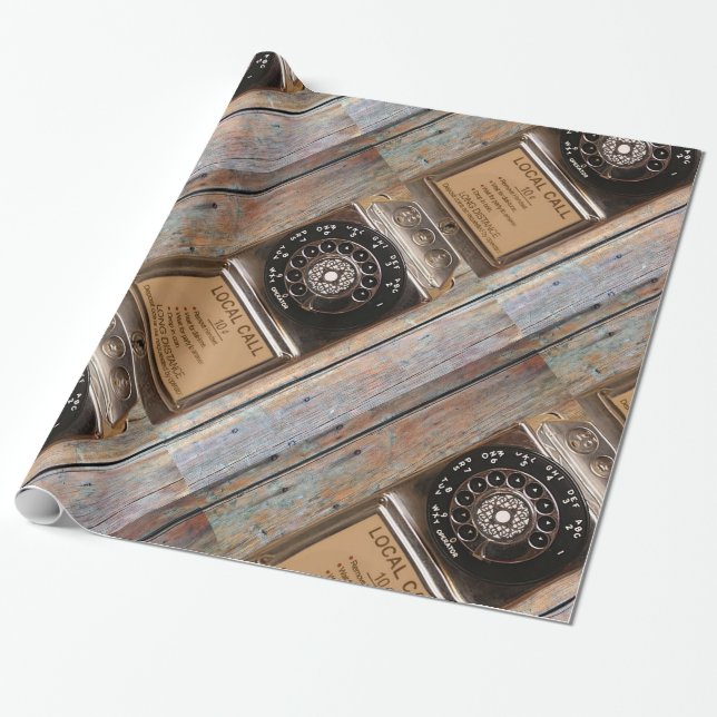 Telefon Antiquitätentelefon robuste Geschenkpapier (Ungerollt)