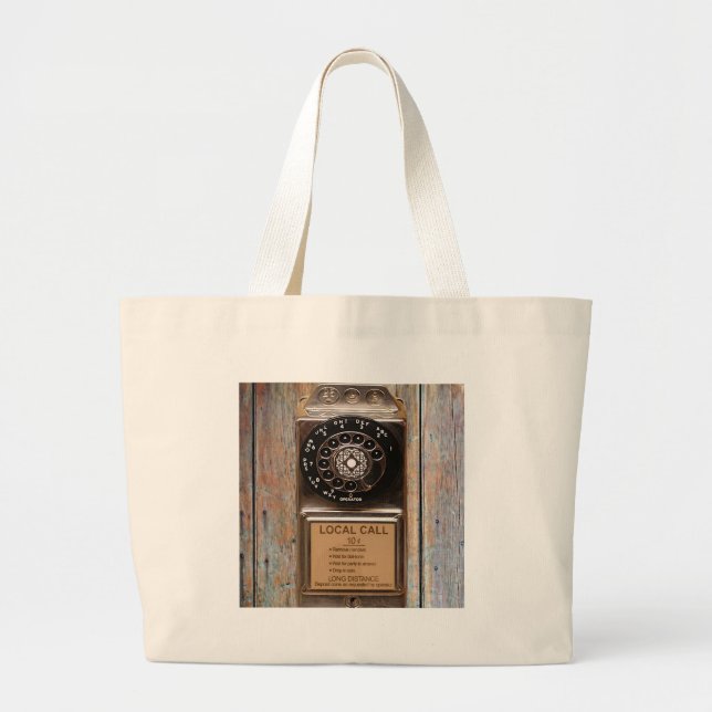 Telefon Antiquitätentelefon robuste Jumbo Stoffbeutel (Vorne)