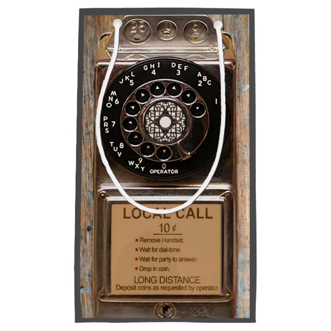 Telefon Antiquitätentelefon robuste Kleine Geschenktüte (Vorderseite)