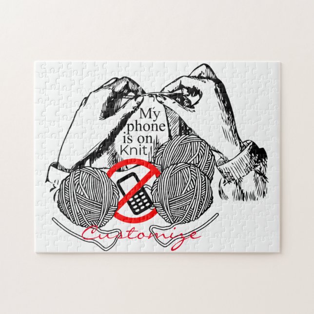 Telefon auf Strick Thunder_Cove Puzzle (Horizontal)