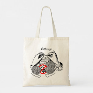 Telefon auf Strick Thunder_Cove Tragetasche