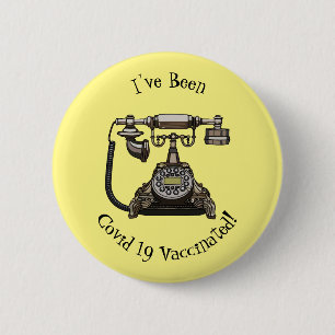 Telefon Cartoon-Illustration Button
