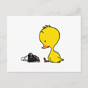 Telefon & Duck Postkarte
