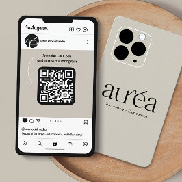 Telefon Instagram Geschäftskarte Visitenkarte