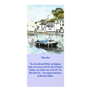 "Telefon-Kasten-" große Lesezeichen-Gestell-Karte Werbekarte